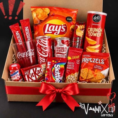 seeing red colour pop snack box vannix giftery