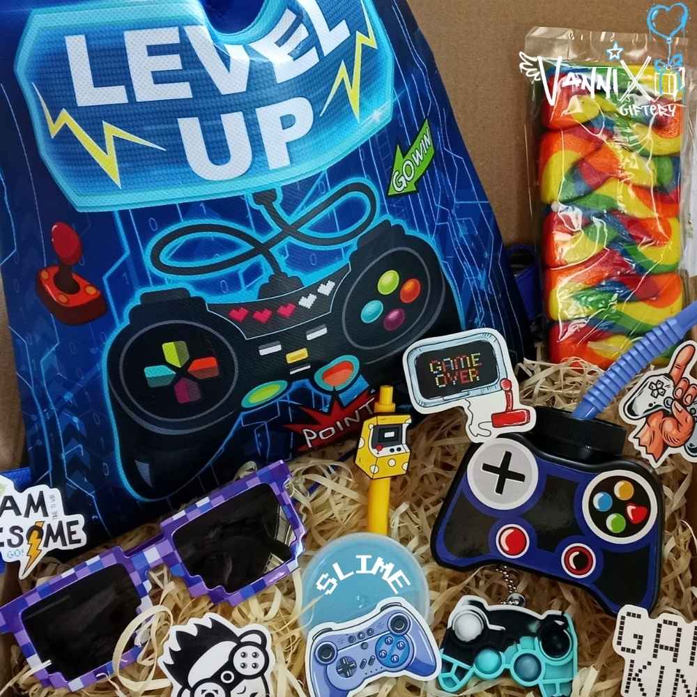 game on boys gaming gift box vannix giftery close up