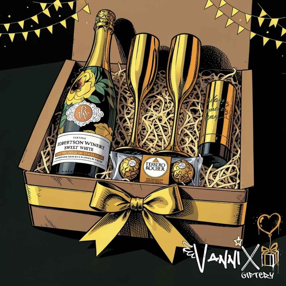 golden popper celebrataion gift box vannix giftery animation