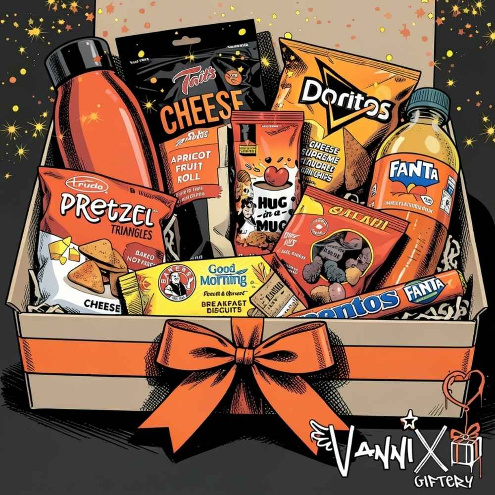 magma munch orange colour pop gift box vannix giftery animation