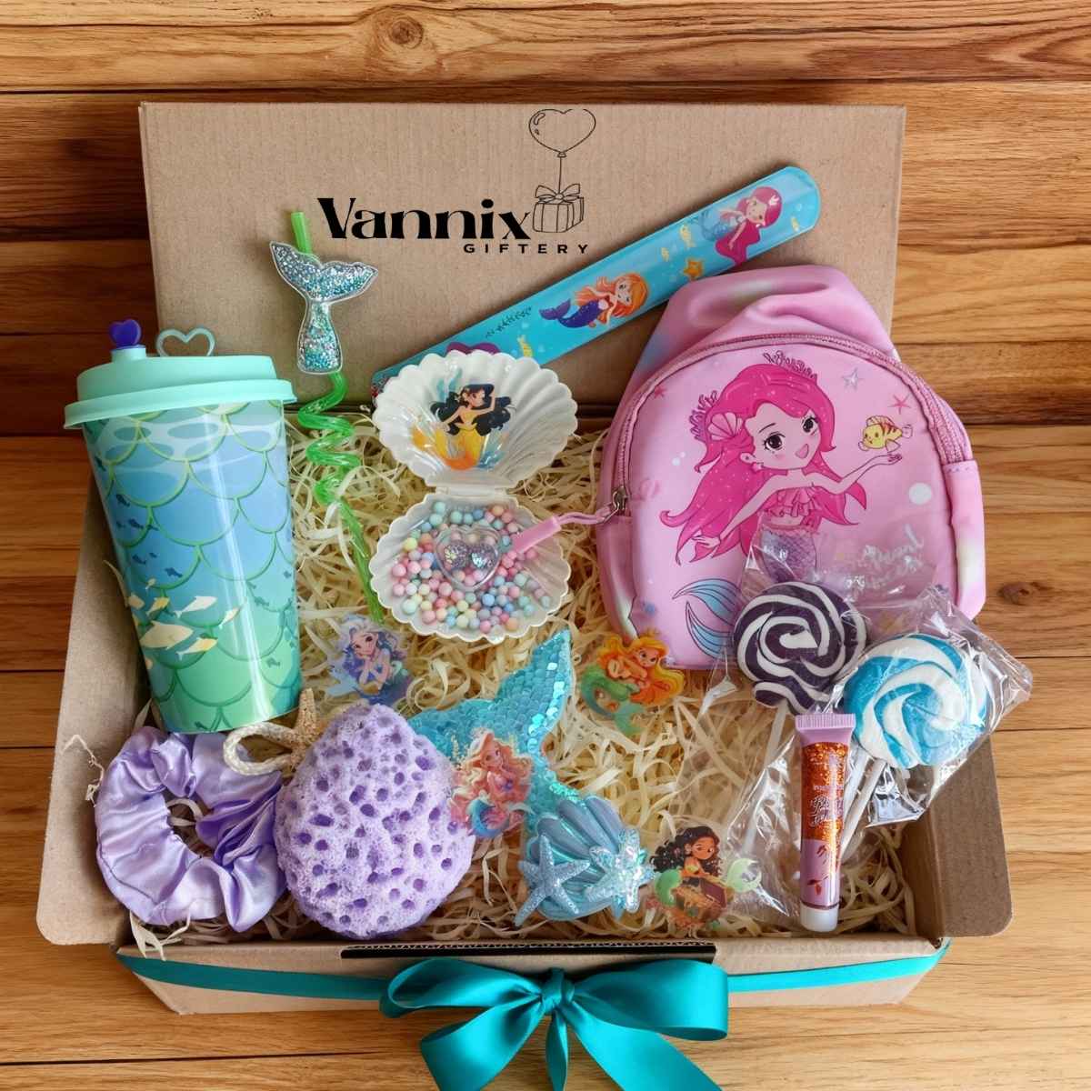 Mermaid Theme Girls Kids Gift Box Vannix Giftery