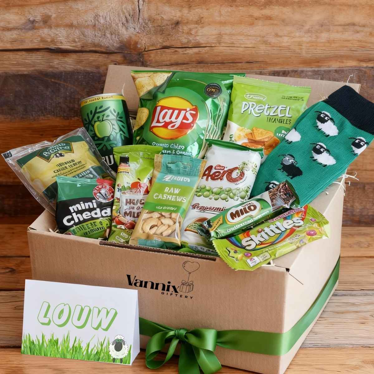 Green Theme Sheep gift Box Vannix Giftery