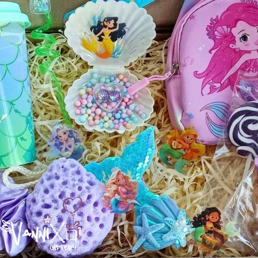 mermaid magic girls gift box vannix giftery close up
