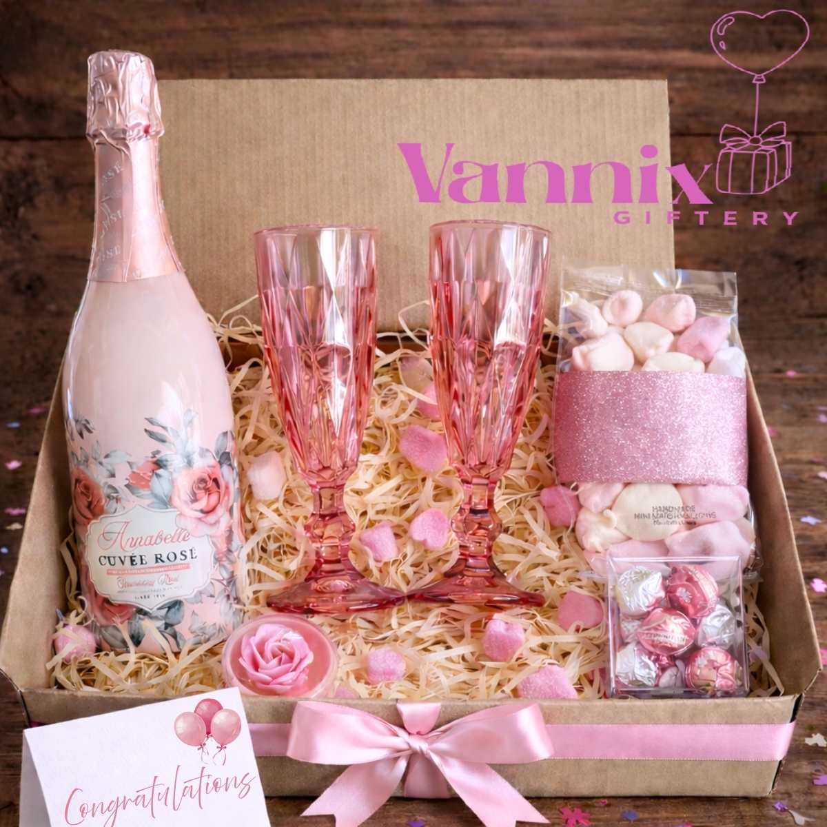 Pretty in Pink Celebration Box Vannix Giftery