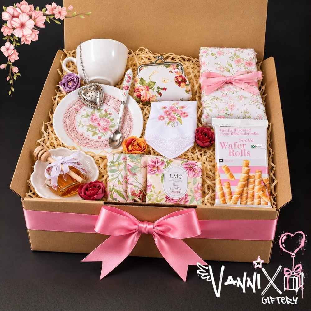 rose to the occassion ladies high tea gift box vannix giftery