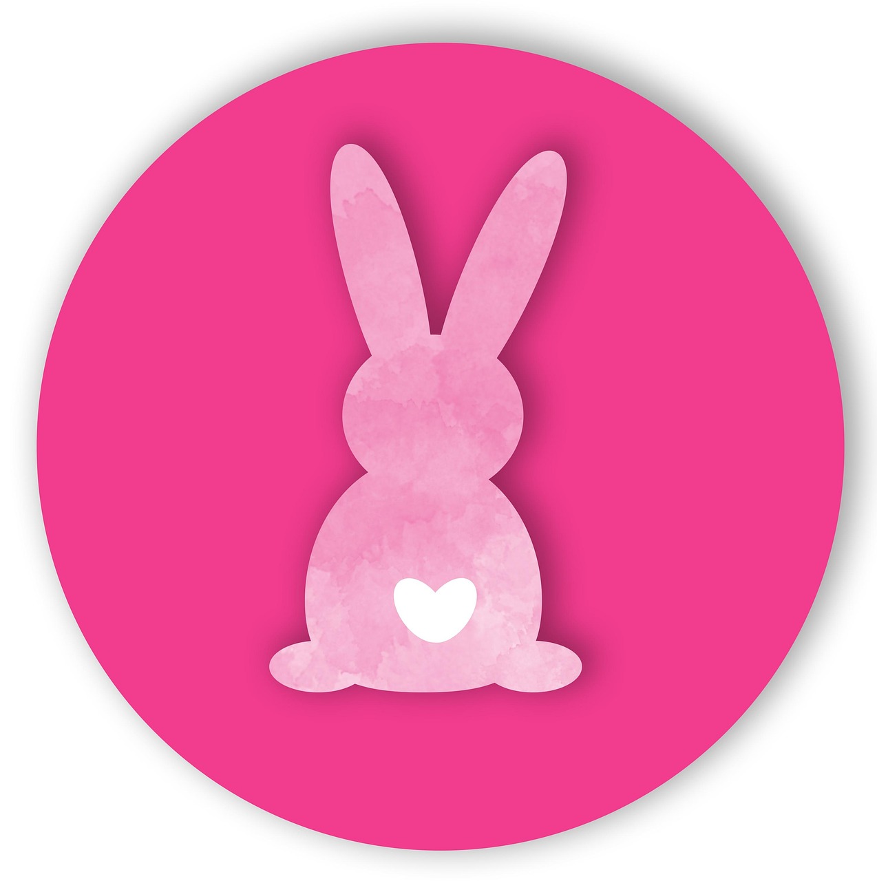 rabbit, nature, easter bunny, valentine's day, bunny, easter, spring, pink, icon