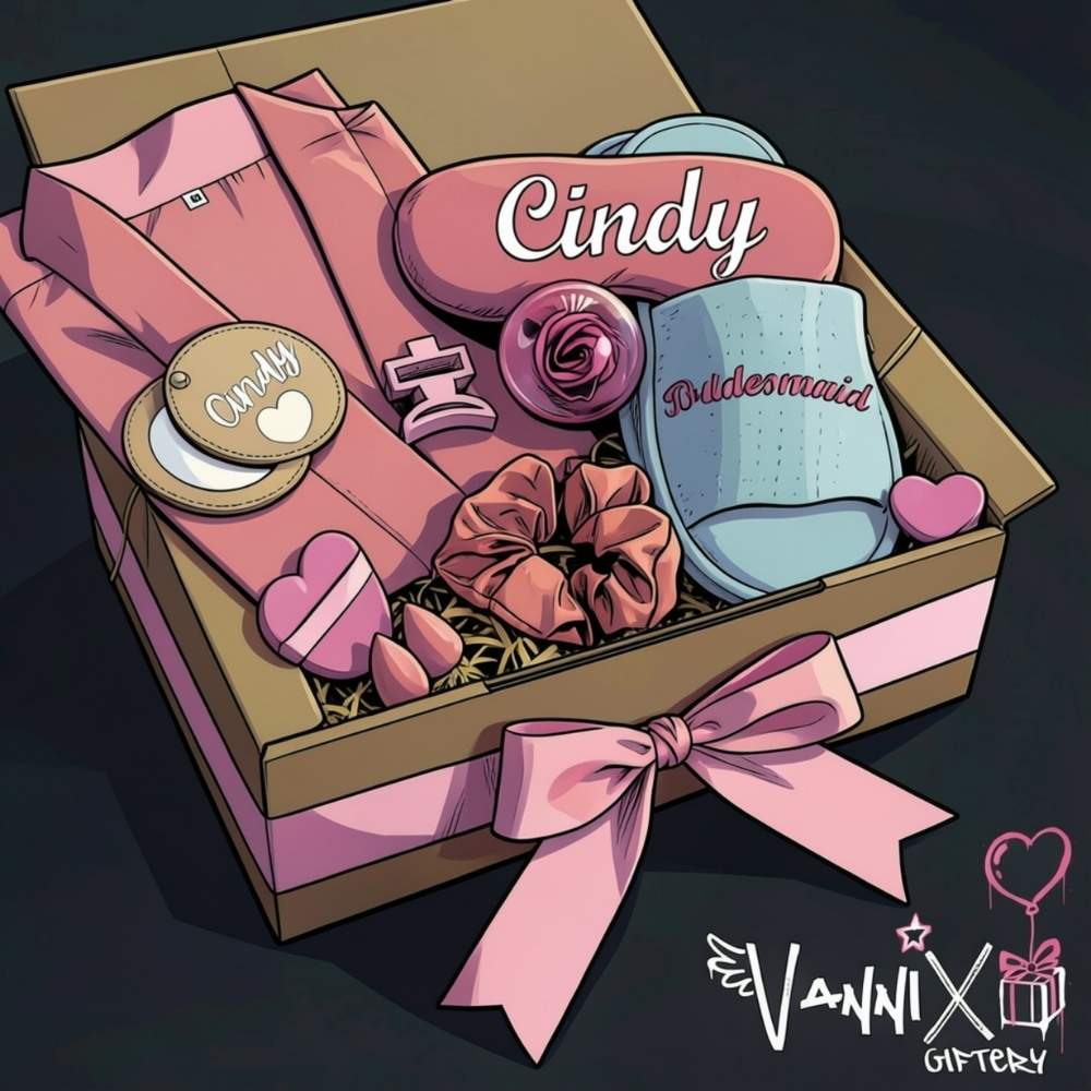 bridesmaid bliss bridesmaid gift box vannix giftery animation