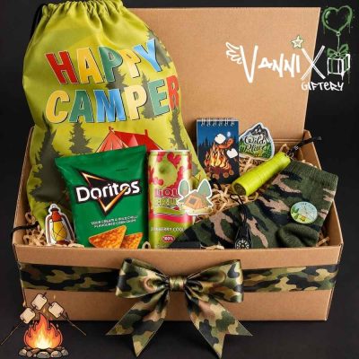 happy camper unisex kids camping giftbox vannix giftery