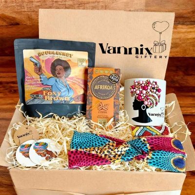foxy brown african theme coffee gift box vannix giftery