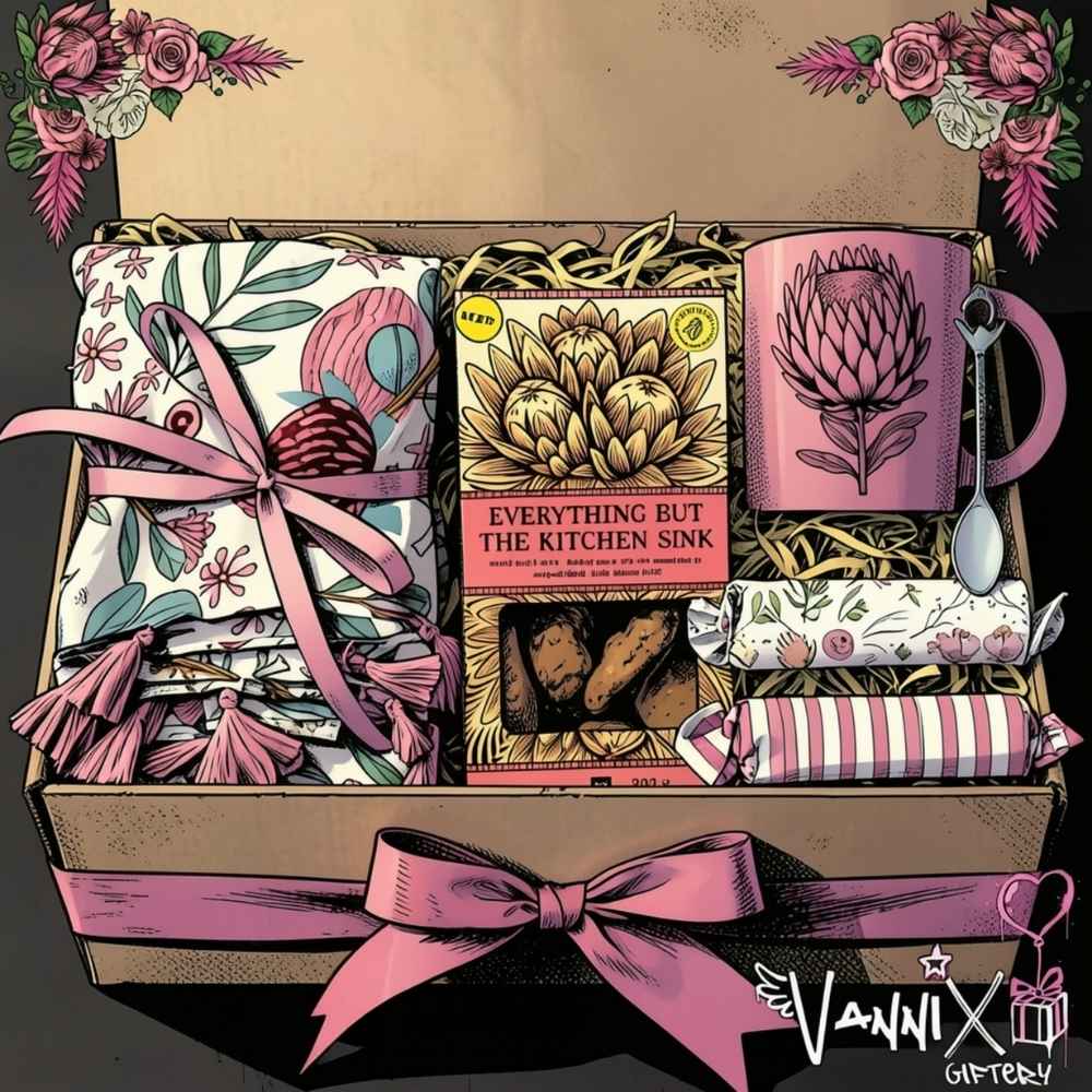 pretty protea ladies gift box vannix giftery animation