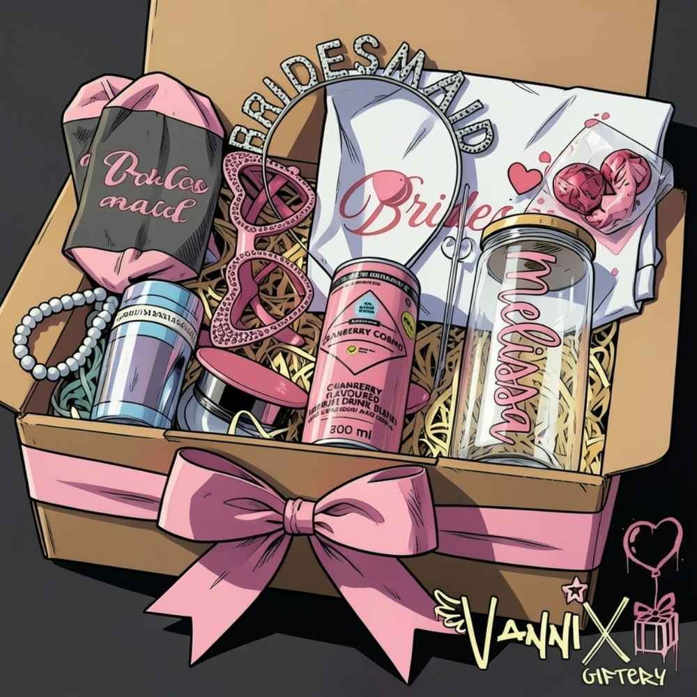 the i do crew bridesmaid gift box vannix giftery animation