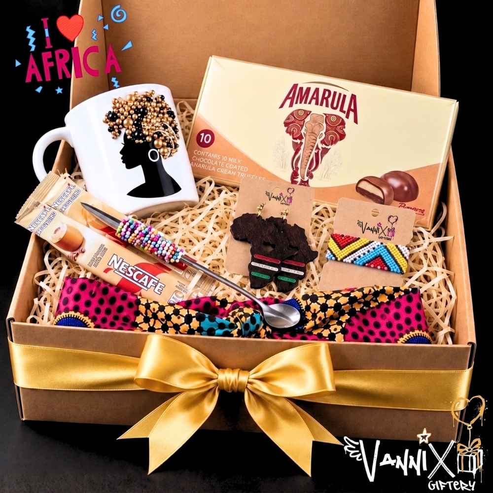 beaded and brewed african inspired gift box